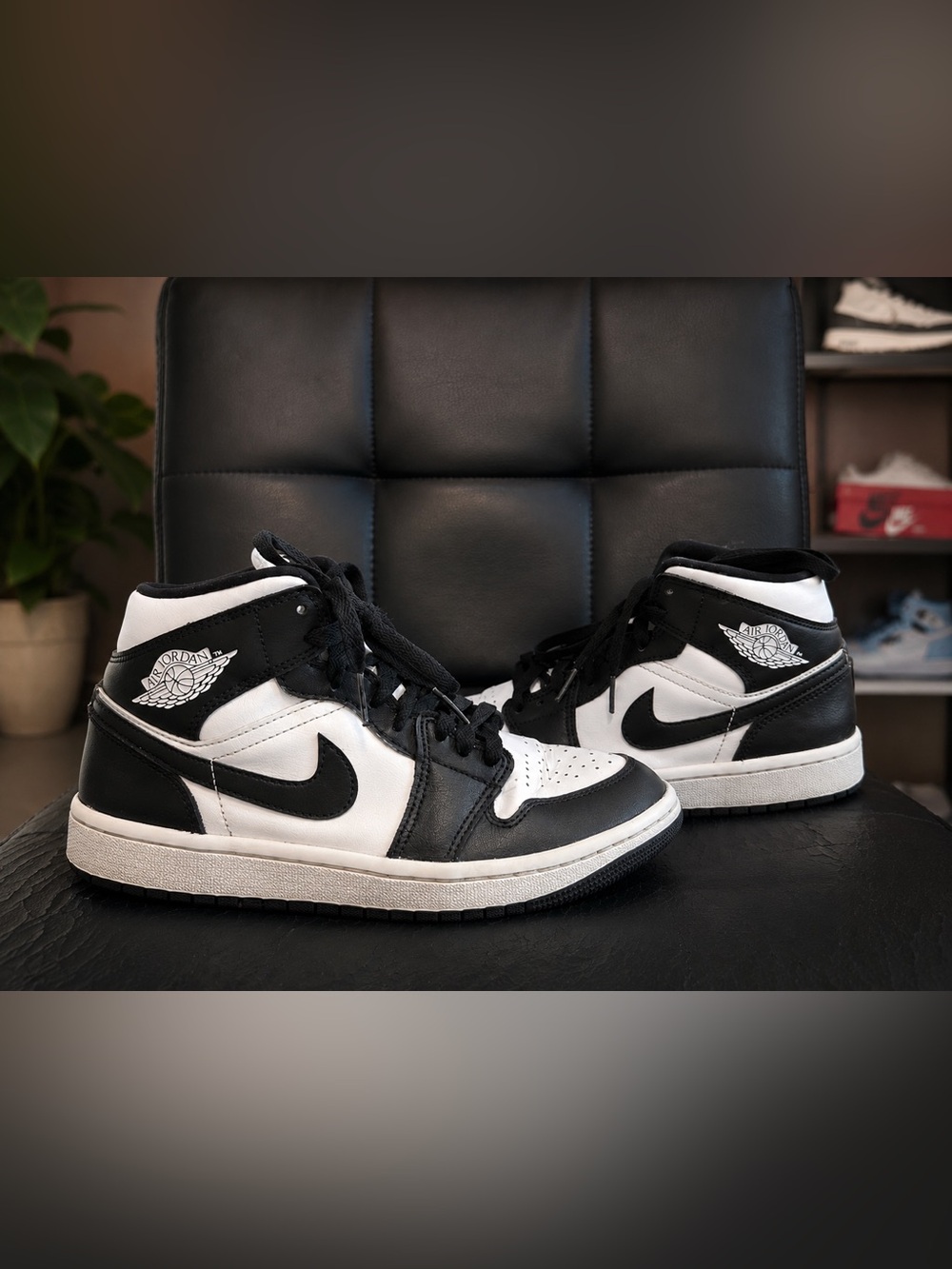 Nike Black White High-Top Basketball Sneakers